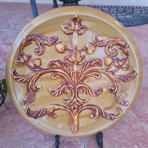 Fleur De Lis Living Decorative Saucer Plate